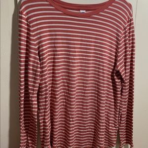 Pink striped long sleeve